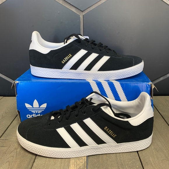 adidas Other - New Adidas Gazelle J Black White Skate Shoes Sz 6